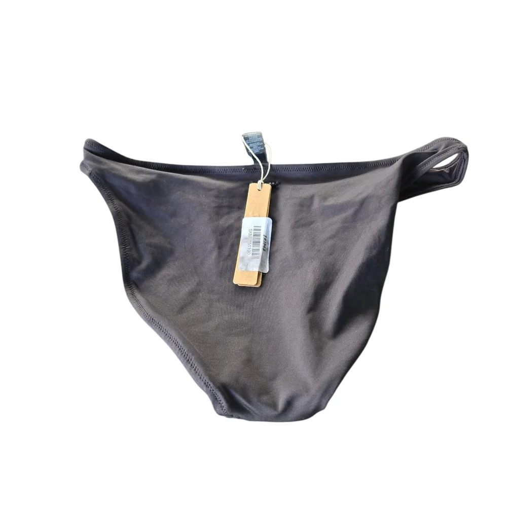 NWT SKIMS Signature Swim Dipped Bikini Bottom Onyx Black Small
